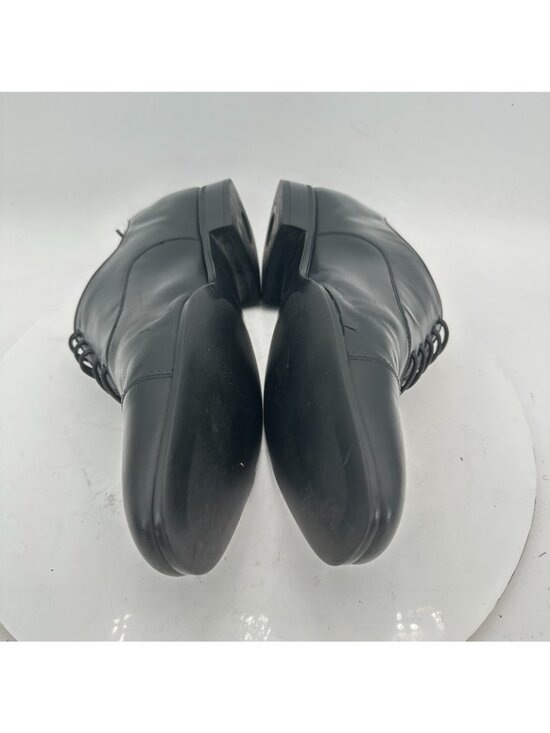 Salvatore Ferragamo Men Sz 7 3E Black Leather Cap Toe lace Up Oxford Dress Shoes main image 7